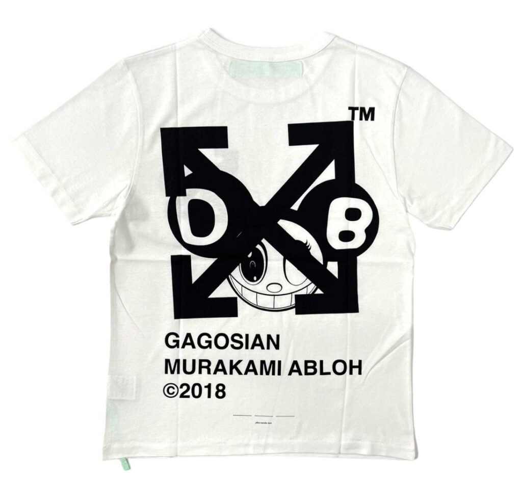 The Intersection of Fashion and Art: Off-White x Takashi Murakami Gagosian Arrows Short Sleeve