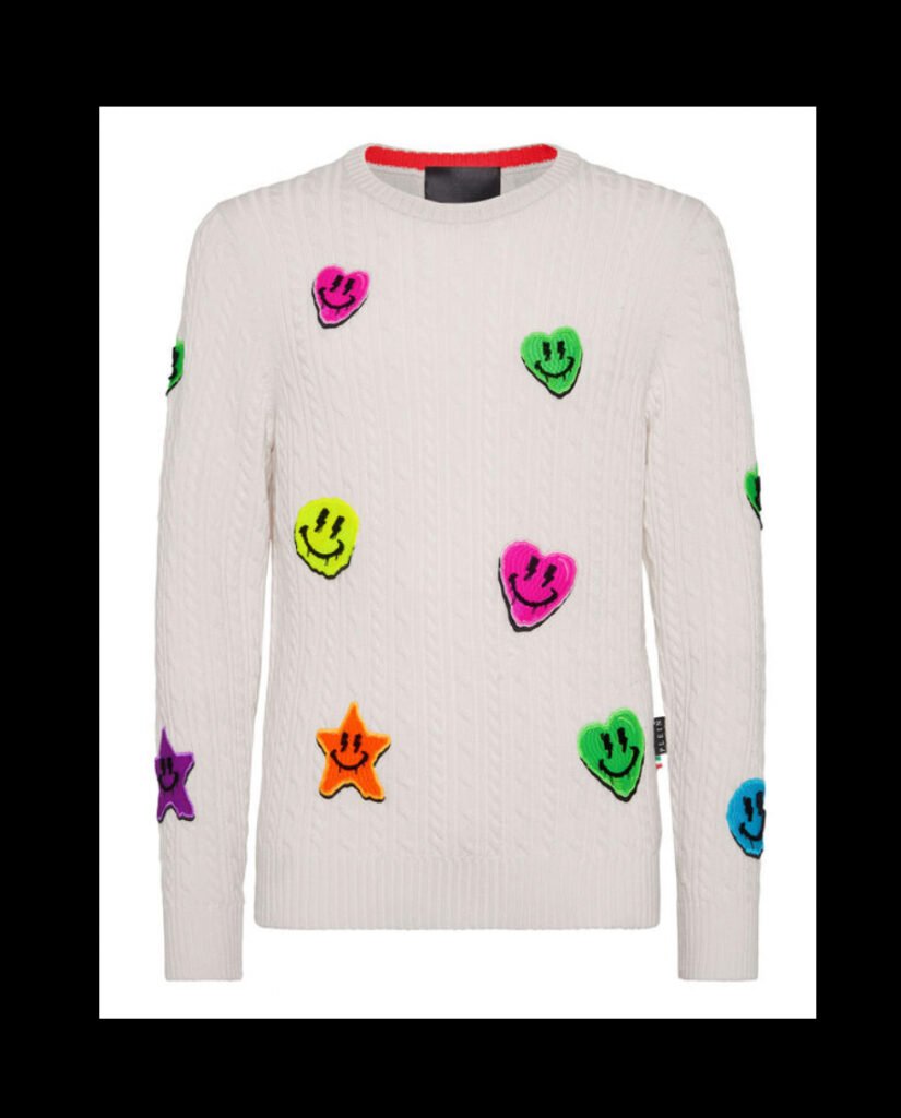 A Tribute to the Iconic Style of Philipp Plein’s Wool Pullover Round Neck