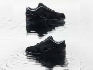 Fight Club x Nike Dunk Low ‘What the Duck Alternate’ sneakers featuring duck motifs, pink accents, and bold detailing