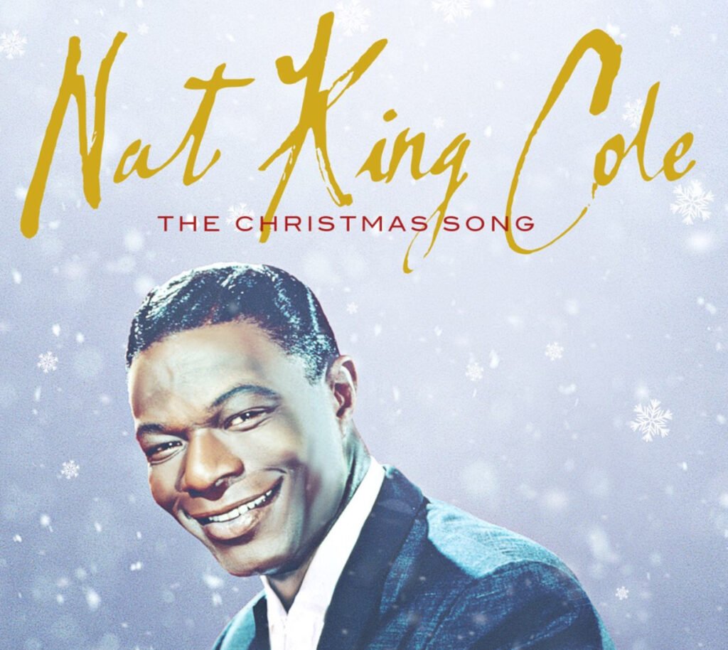 Nat King Cole performing “The Christmas Song” with his iconic smile, symbolizing the timeless appeal of his music