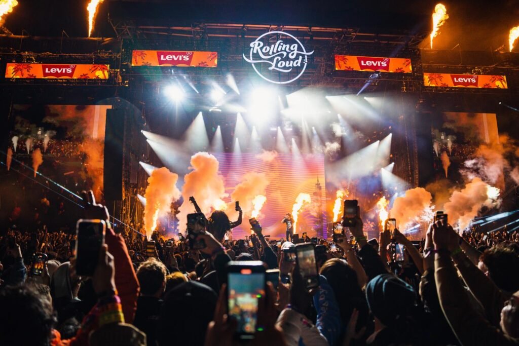 Rolling Loud Miami 10-year anniversary celebration with a crowd enjoying live performances from top hip-hop artists