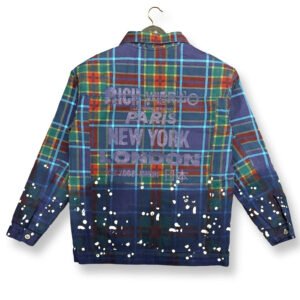 Richwierdo Insulated Plaid Shacket with classic plaid design, button-down front, and quilted interior for warmth and style