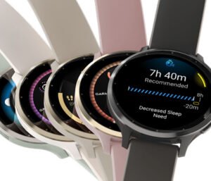 Garmin Venu 3S smartwatch with a 41mm display, customizable silicone band, and advanced fitness and wellness features