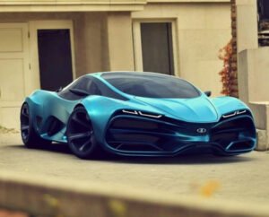 Sasha Selipanov’s hypercar concept, designed in California, featuring sleek aerodynamics and advanced automotive technology