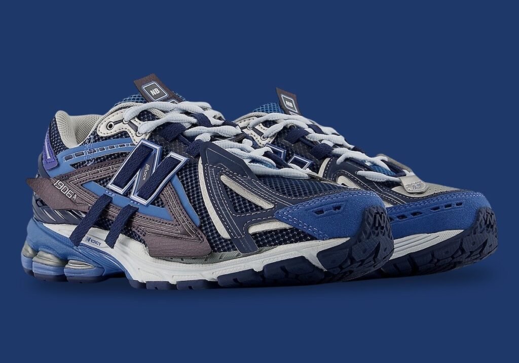 New Balance 1906A Navy/Vintage Indigo sneaker featuring a retro design with premium materials and advanced cushioning