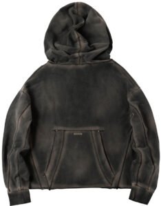 A stylish FRIED RICE Signature Hoodie in Black, featuring premium fleece fabric, bold branding, and a sleek streetwear design