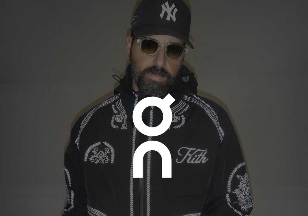KITH x On Running Spring 2025 collection, featuring an all-new sneaker model with On's CloudTec cushioning and a custom logo inspired by NYC's Unisphere