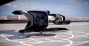 Cadillac eVOL aircraft with dragonfly-inspired design