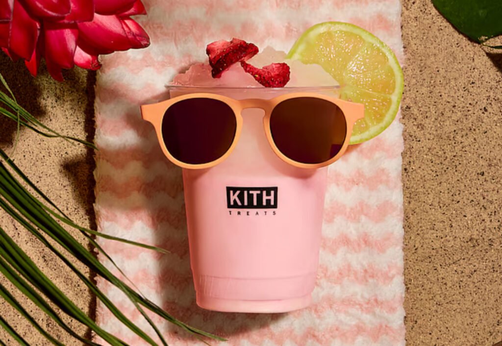 Kith Treats Destination 2025 display with exclusive flavors and merchandise at a global launch event on April 26, 2025