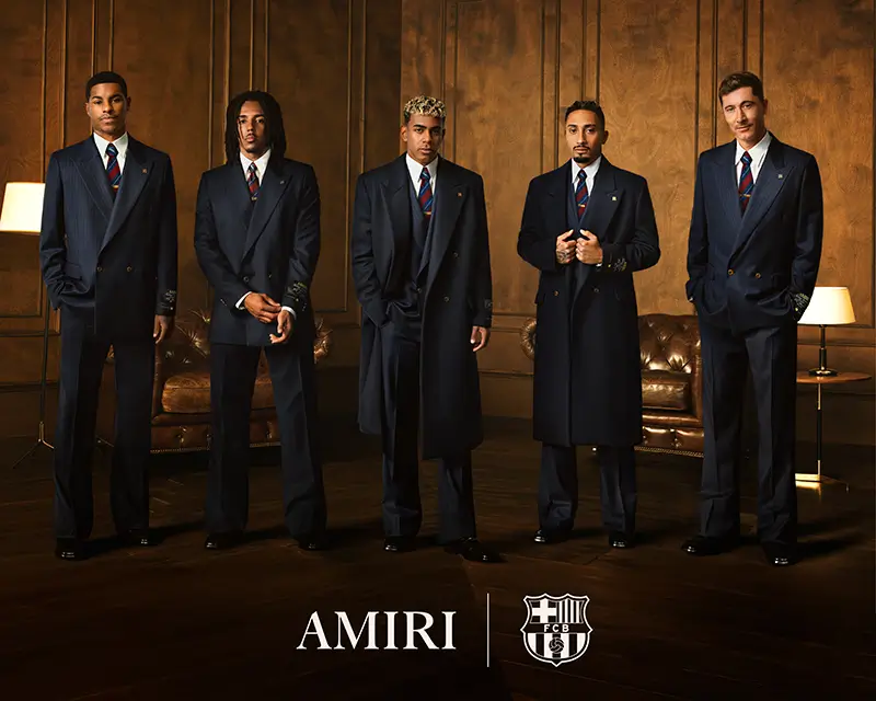 Amiri Becomes The Official Formalwear Partner of FC Barcelona