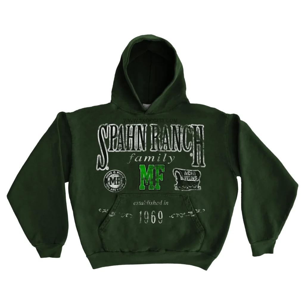 Spahn Ranch Hoodie by Farmer’s Daughter: Distressed Americana Layer