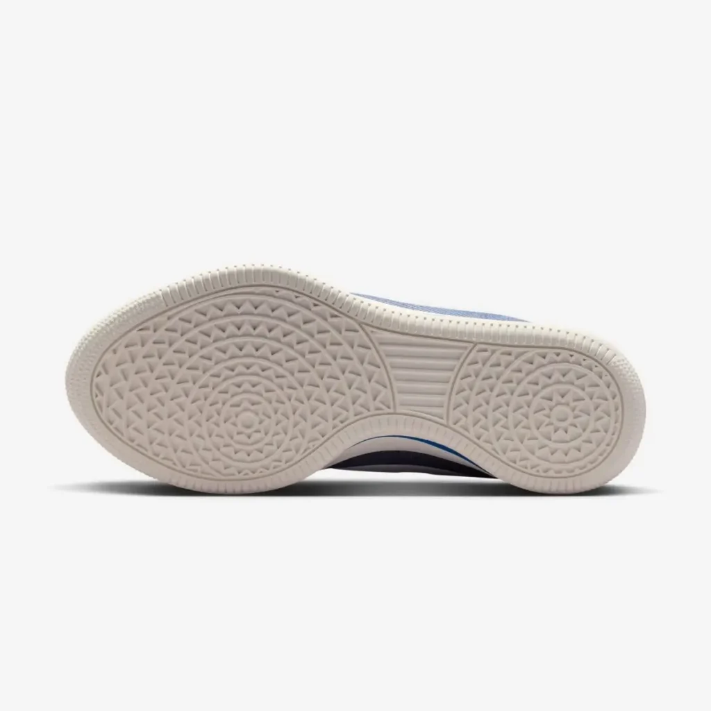 Outsole view of the Nike Book 2 “Must Be The Denim” shoe showing circular traction pattern and rubber sole design