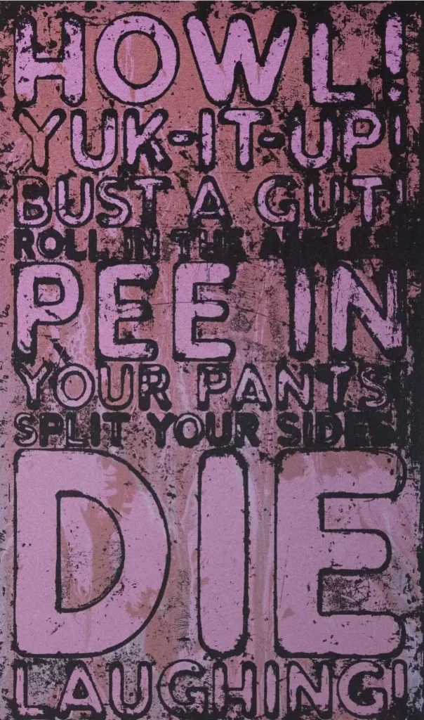 Mel Bochner, Howl!, (2022)