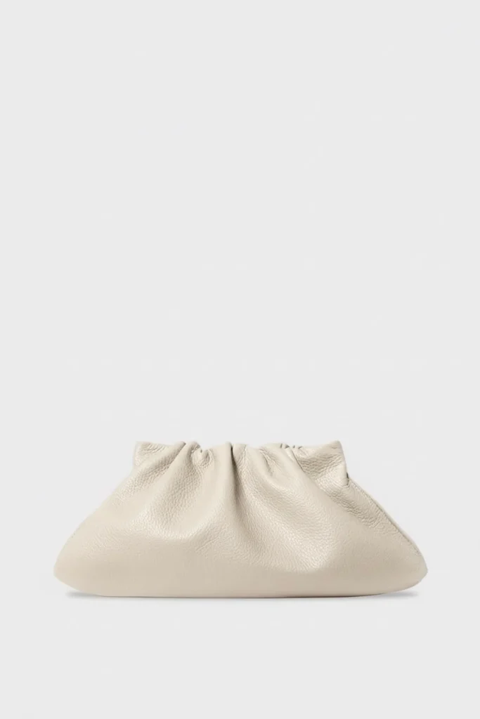 A–Esque Midi Cloud Bag in Grain White Wash