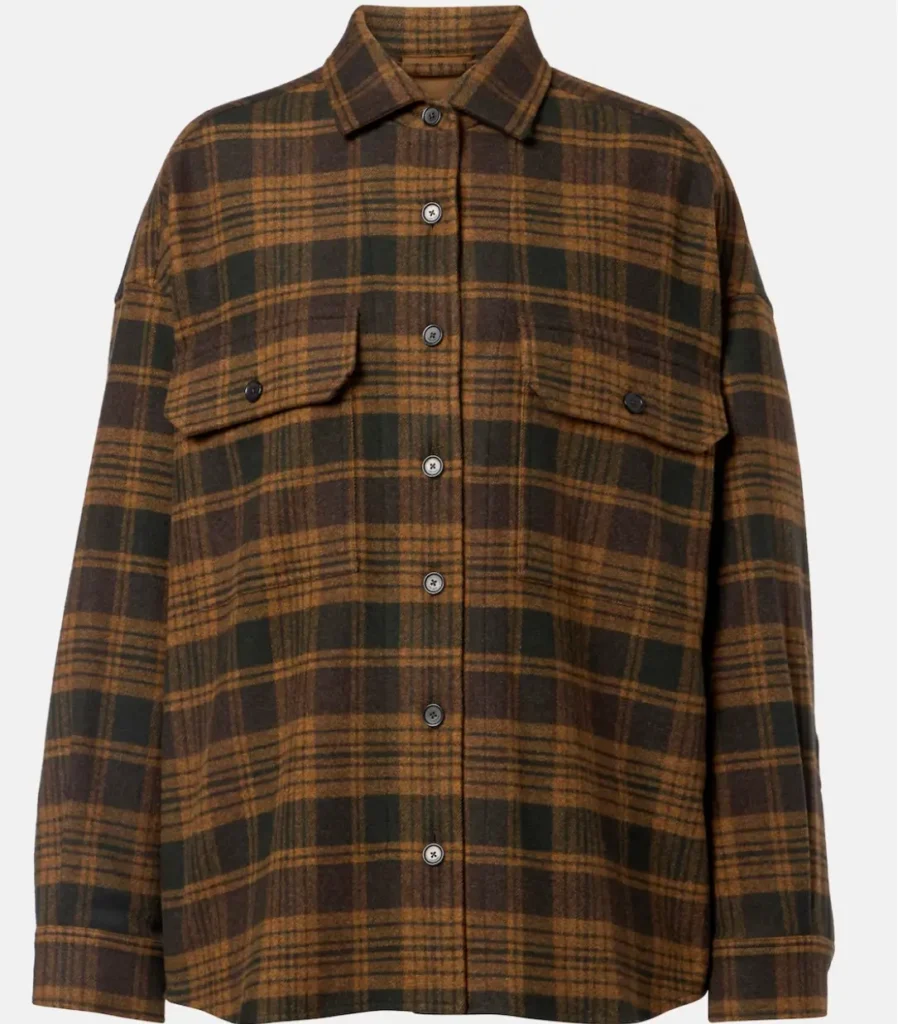 Loro Piana Darby Checked Wool and Cashmere Overshirt