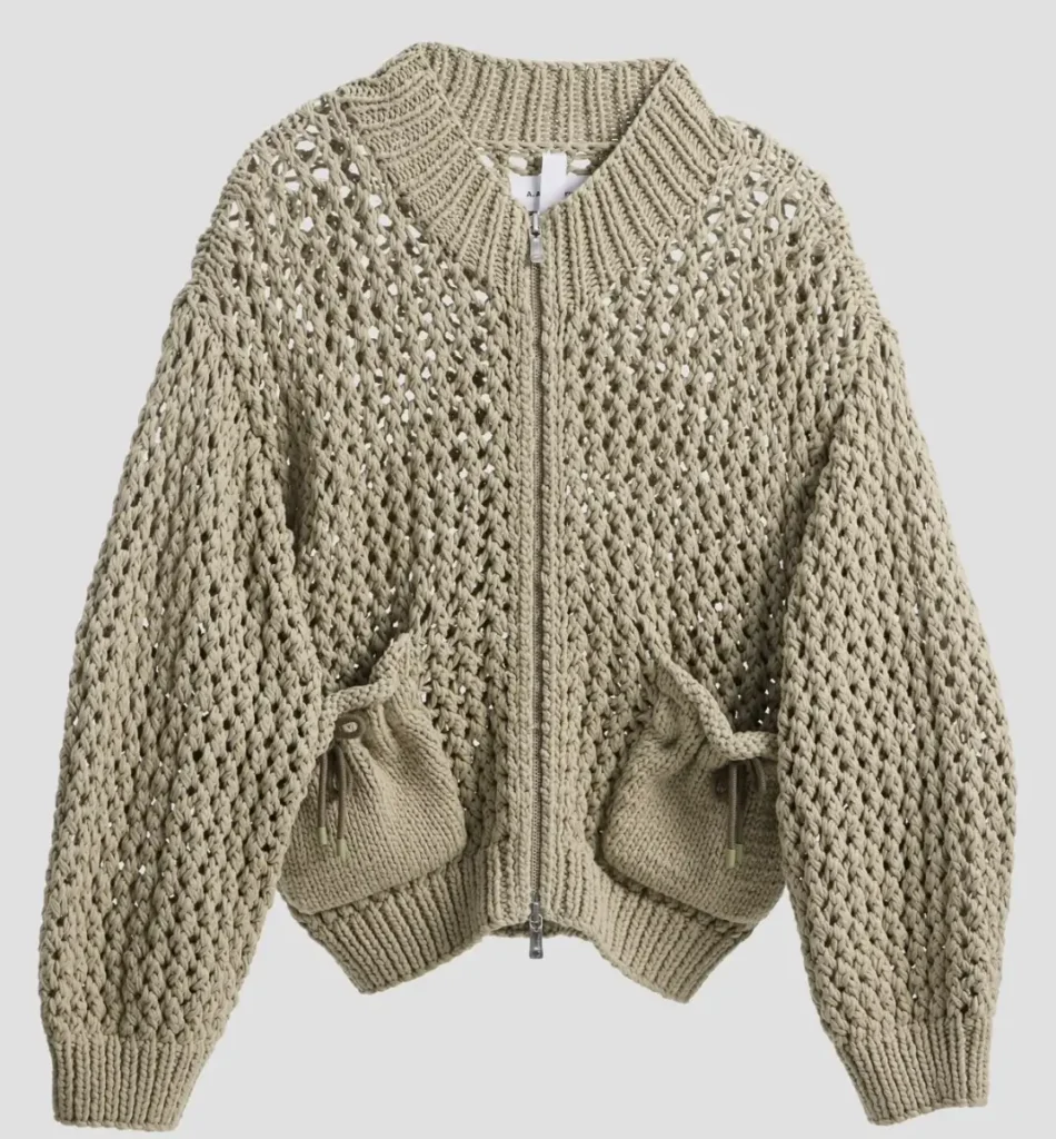 YUJI Zip-Up Cardigan: The Architecture of Knit, Rewritten in Volume