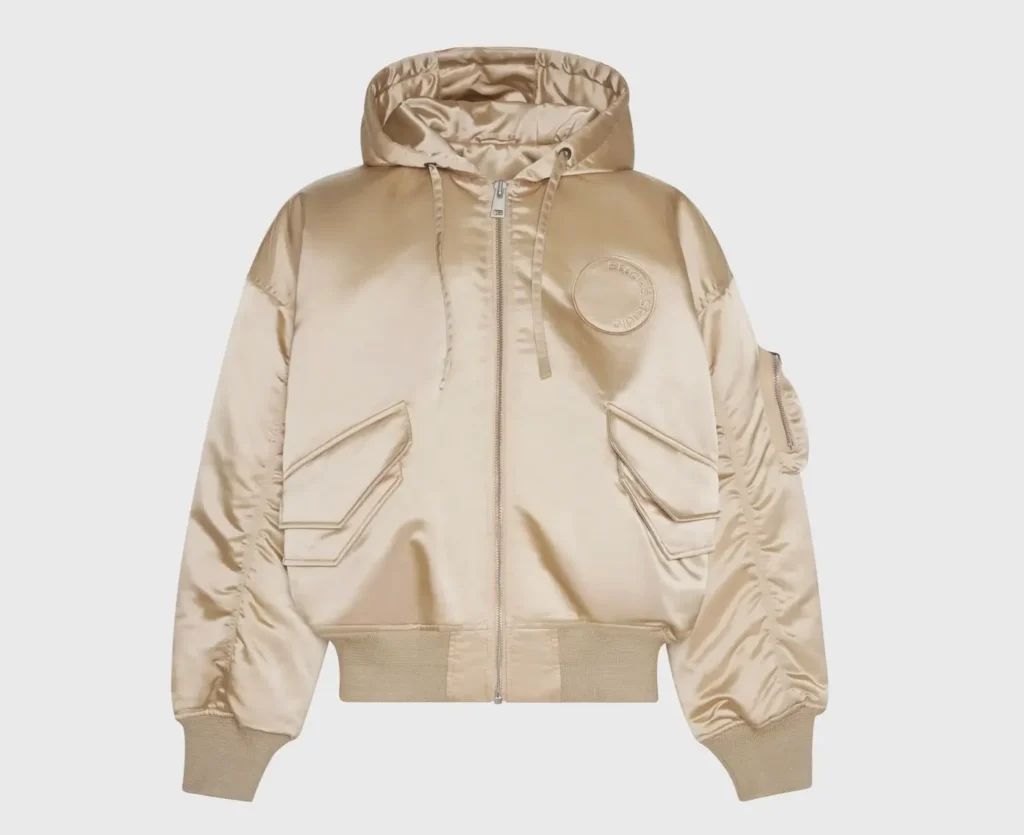 Études Studio Oversized Nylon Bomber: Utility Recast in Champagne