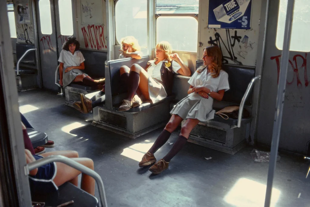 Willy Spiller’s Schoolgirls on the A-Train (1978) Captures New York in Motion