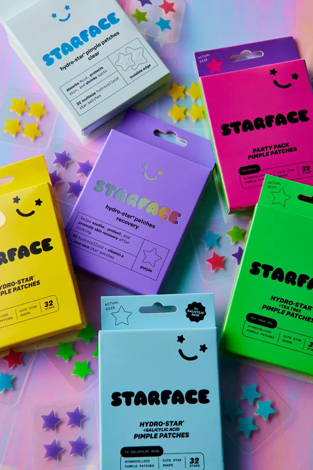 STARFACE Hydro-Star Pimple Patches in vibrant colors