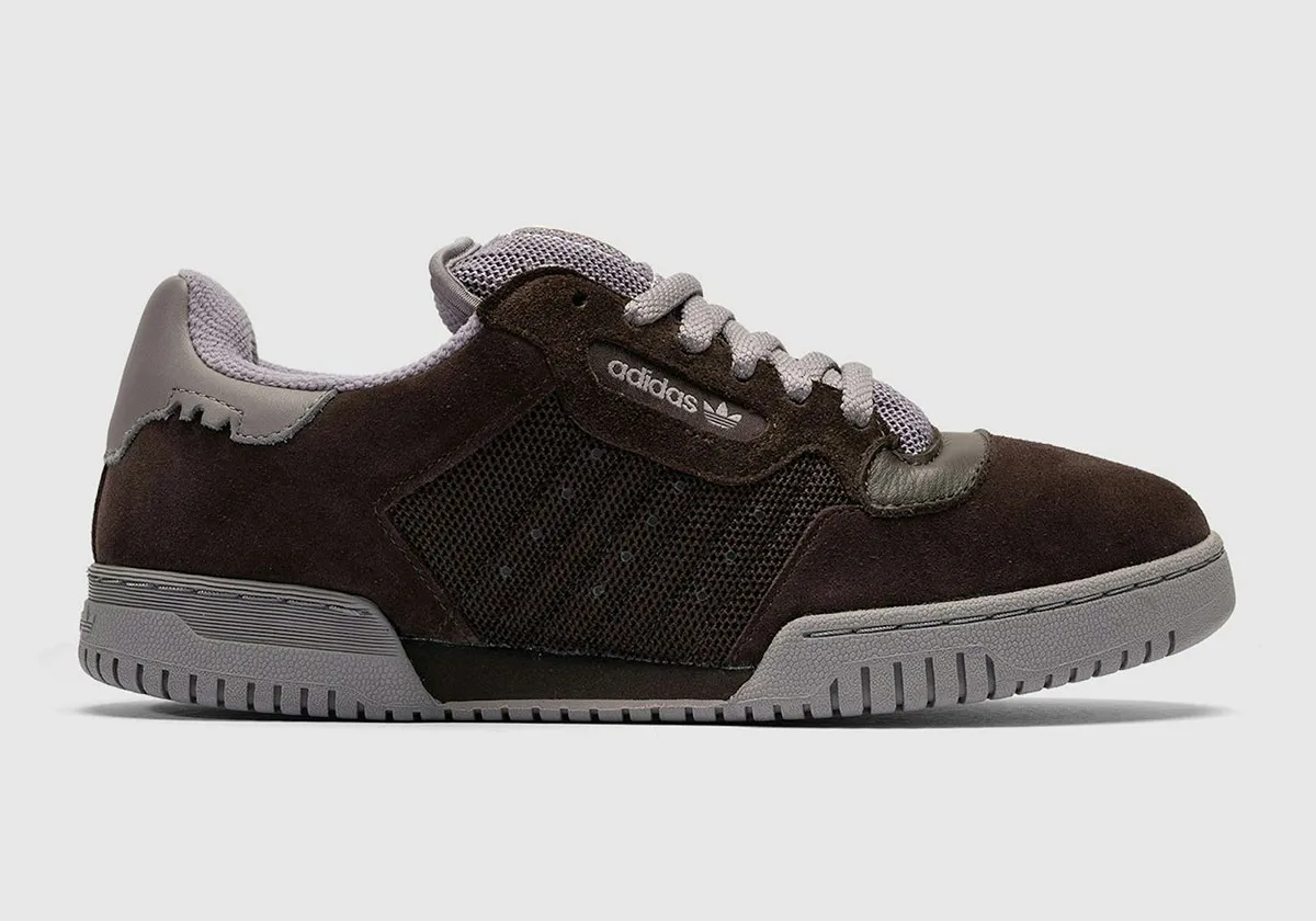 The dark brown edition combines rich suede textures with charcoal mesh and grey accents. The darker palette delivers a more rugged, street-ready interpretation of the Powerphase