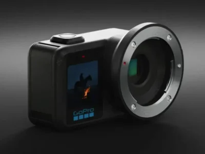 Close-up of the GoPro Mission 1 Pro ILS – the rugged compact camera system with open-gate recording and pro features aimed at creators and adventure
