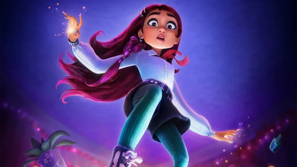 Disney’s Billy and the Beginning of Magic teaser poster. Modern high school girl Billy awakens her magical powers in a dazzling new wizard world. Coming December 2026