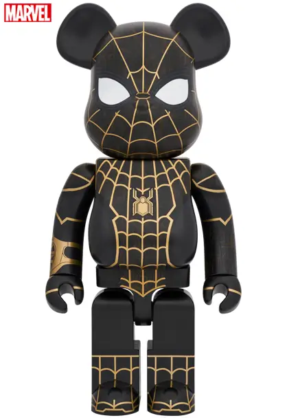 Medicom Toy BE@RBRICK Spider-Man: No Way Home Black & Gold Suit