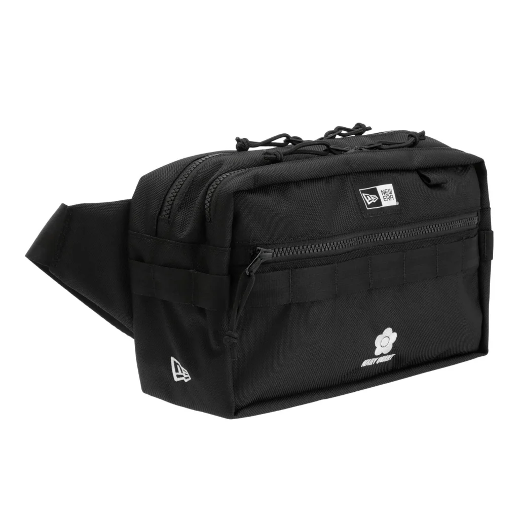 Black Mary Quant X New Era Utility Waist Bag With Multiple Zippered Compartment
