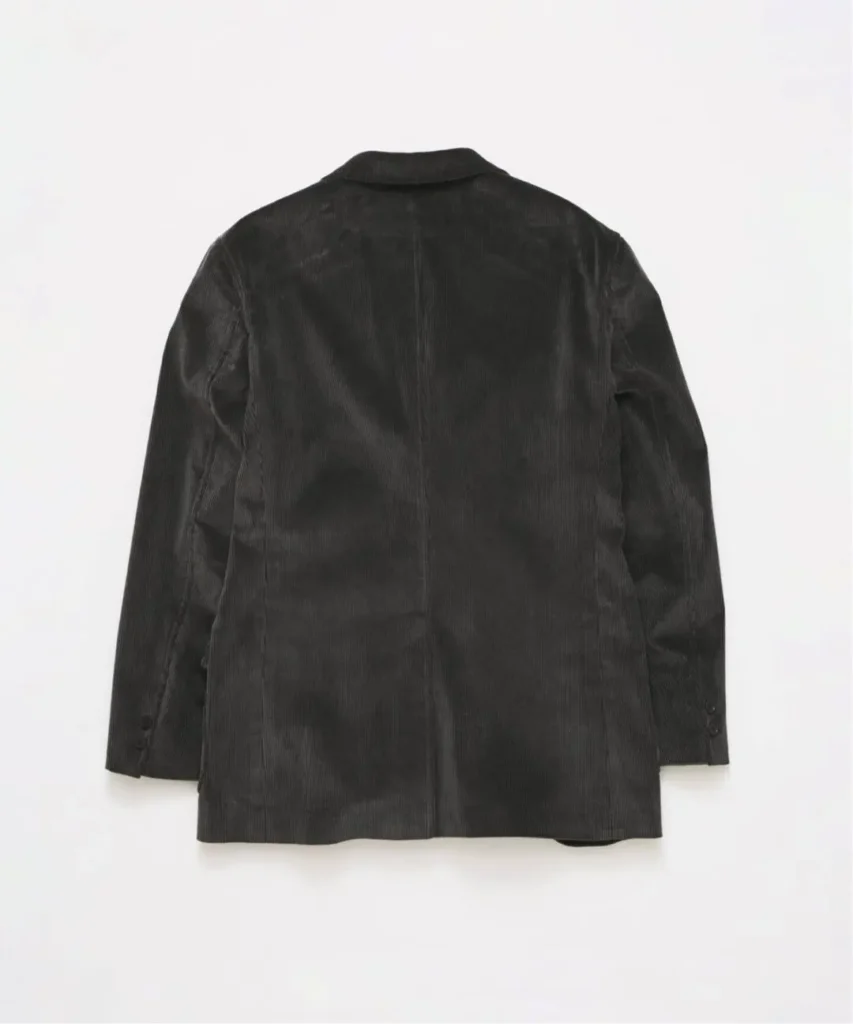 Rear View Of Brooks Brothers Charcoal Corduroy Jacket ShowThe Tailor Back And Center Seam