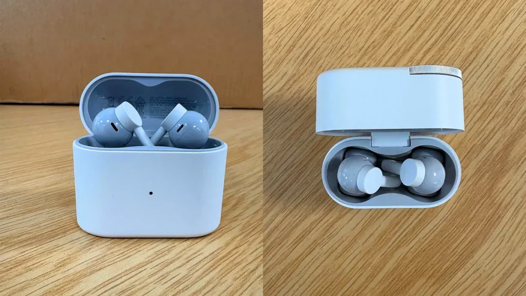 CMF Clip Pro Wireless Earbuds Rest Inside An Open White Charge Case From Front And Top View