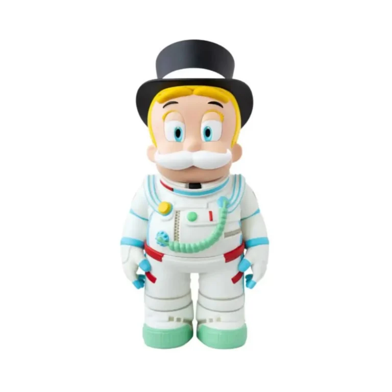 Astro Boy Professor Ochanomizu Astronaut Figurine In White Spacesuit And Black Top Hat