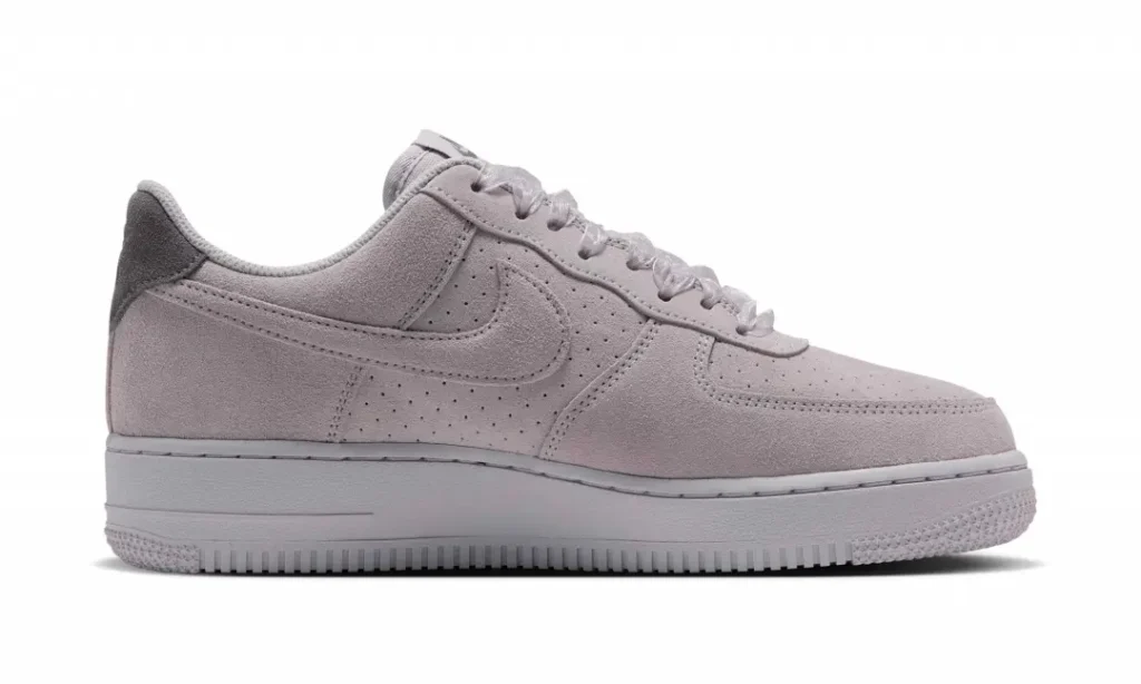 Nike Air Force 1 Pink Suede Shoe Inner Side